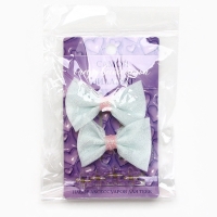 Бант для волос 2 шт, крабики «Милашке», 8 х 12,5 см Бант для волос 2 шт, крабики «Милашке», 8 х 12,5 см