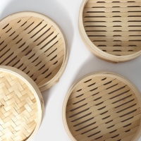 Пароварка Доляна «Восточная кухня», 3 этажа, d=24 см, бамбук Пароварка Доляна «Восточная кухня», 3 этажа, d=24 см, бамбук