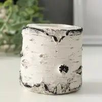 Подсвечник "Березка" размер 7х7 см, гипс, с декором