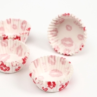 Форма для выпечки "Поцелуи" белая, 3,5 х 2 см набор 300 шт 7011031