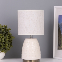 Лампа настольная "Масаки" 1х40Вт Е14 бежевый 15х15х30см