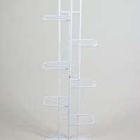 Подставка для цветов Greengo, 8 полок, 43 &times; 22 &times; 141 см, напольная, металл, белая