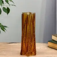 Ваза стекло настольная "Флоранс" 25х11х9 см, коричневый