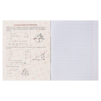 Тетрадь предметная 48 листов в клетку Calligrata &laquo;BlackTone.Геометрия&raquo;, обложка мелованный картон