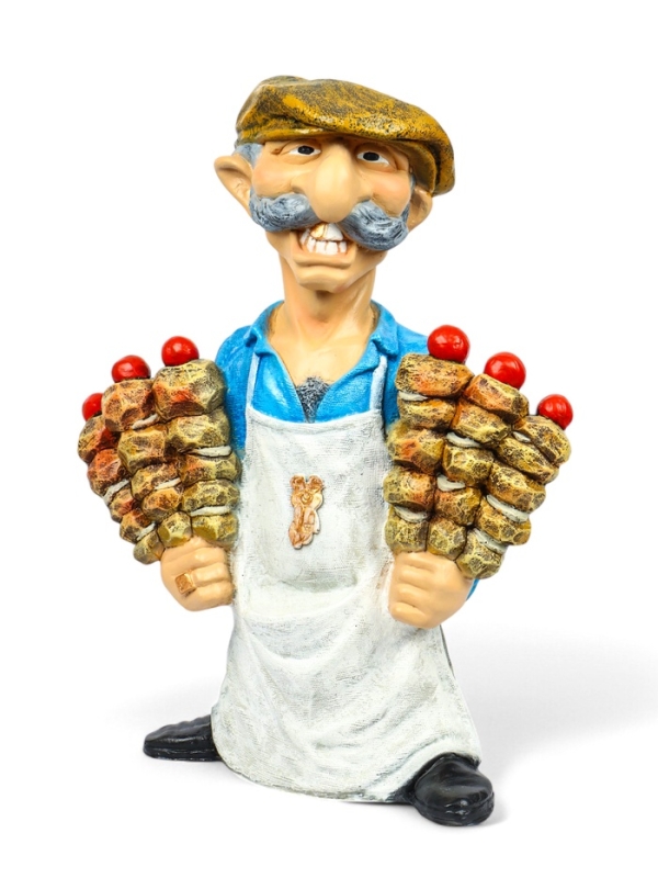 Садовая фигура из полистоуна &laquo;Шашлычник&raquo;, 60&times;29&times;40 см