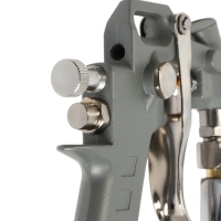 Краскораспылитель пневматический ТУНДРА, до 4 бар, сопло 1.5 мм, нижний бачок 1 л