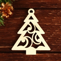 Ёлочные игрушки новогодние в деревянной коробке &laquo;Новый год: Ёлочные игрушки&raquo;