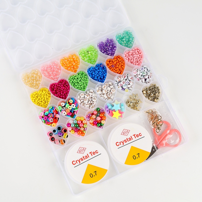 Украшение из бусин «Сердце» Украшение из бусин «Сердце»