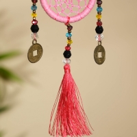 Брелок "Ловец снов" 4х15 см. розовый