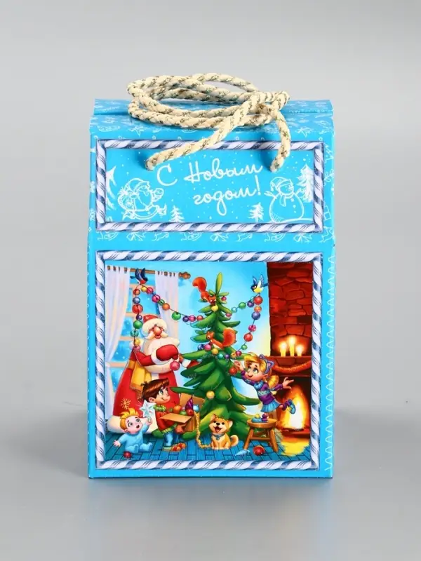 Подарочная новогодняя коробка &laquo;Снегоход&raquo;, Чемоданчик малый, 18&times;18&times;14 см