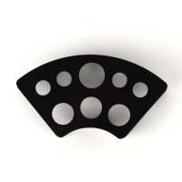 Подставка д/колпачков д/краски 10*5*2,5см пластик пакет QF