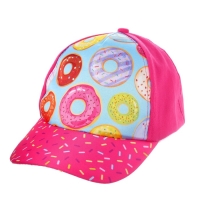 Кепка детская для девочки «Пончики», р-р. 52-54 см, 5-7 лет Кепка детская для девочки «Пончики», р-р. 52-54 см, 5-7 лет