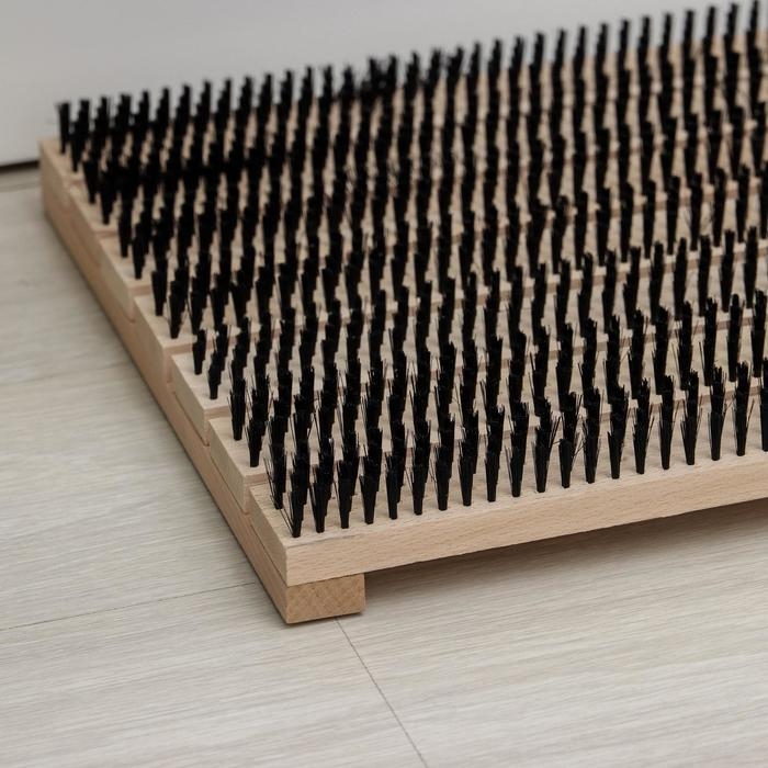 Щётка напольная для очистки обуви, 70×40×5,6 см, 1960 пучков, бук, синтетическое волокно Щётка напольная для очистки обуви, 70×40×5,6 см, 1960 пучков, бук, синтетическое волокно