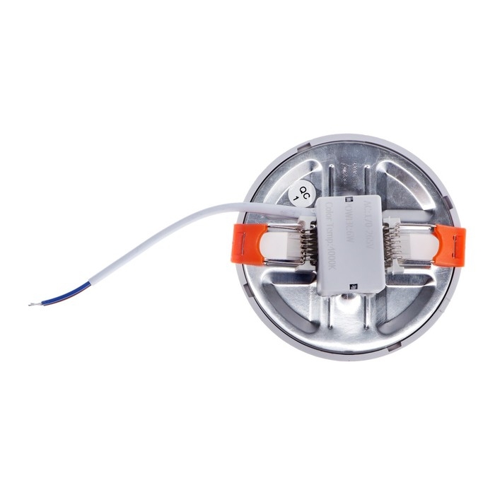 Светильник светодиодный, встраиваемый, 6 Вт, 4000 K, 480 Лм, 220 В, цвет белый