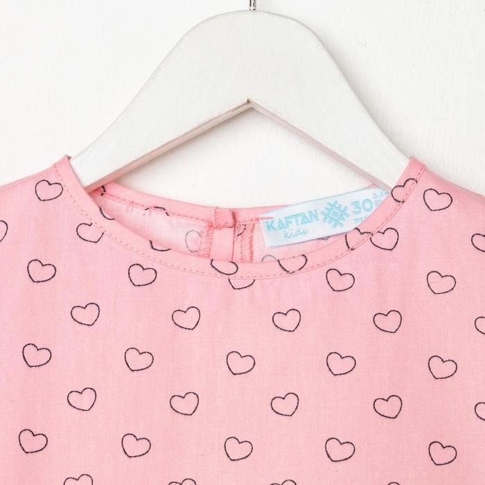 Платье детское KAFTAN «Сердечки» р. 98-104 Платье детское KAFTAN «Сердечки» р. 98-104