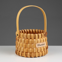 Корзина плетеная, ротанг, 17х12,5/26 см, 1 шт., натуральный Корзина плетеная, ротанг, 17х12,5/26 см, 1 шт., натуральный