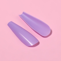 Накладные ногти &laquo;Цветной фейерверк&raquo;, 100 шт, форма балерина, в контейнере, разноцветные