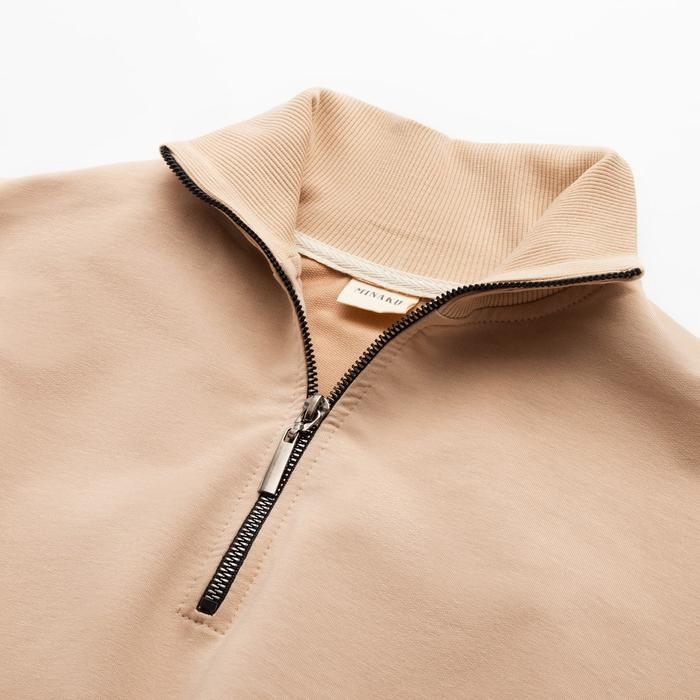 Костюм (свитшот, брюки) MINAKU: Casual Collection цвет бежевый, размер 42 Костюм (свитшот, брюки) MINAKU: Casual Collection цвет бежевый, размер 42