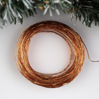 Гирлянда «Нить» 20 м роса, IP20, медная нить, 200 LED, свечение белое, 12 В Гирлянда «Нить» 20 м роса, IP20, медная нить, 200 LED, свечение белое, 12 В