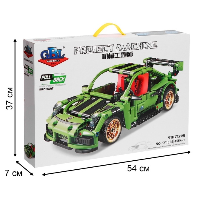 Конструктор гоночная машина GAO BO LE Project Machine, инерционный, 455 деталей, 6+ Конструктор гоночная машина GAO BO LE Project Machine, инерционный, 455 деталей, 6+