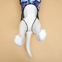 Куртка для собак со шлейкой, размер 4XL ( ДС 55 см, ОШ 52 см, ОГ 70 см), камуфляжная