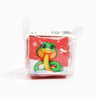 Новогодняя свеча гелевая Зима это &laquo;Новый год: Тепла и уюта&raquo;, 2,5 х 2,5 х 2,5 см