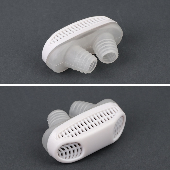 Приспособление против храпа, в футляре, 5 &times; 3,5 &times; 2 см, цвет белый