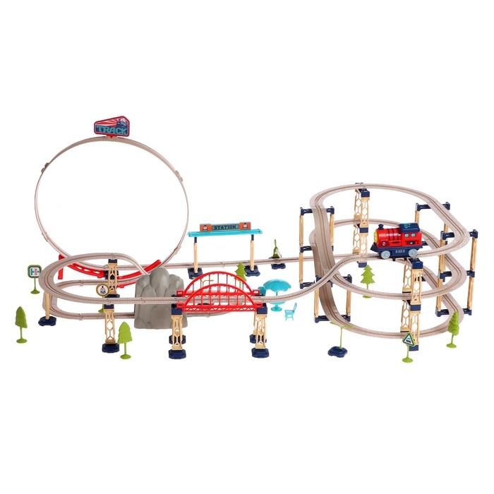 Железная дорога &laquo;Город&raquo;, работает от батареек