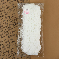 Кружево гипюровое, 50 мм &times; 14 &plusmn; 1 м, цвет белый