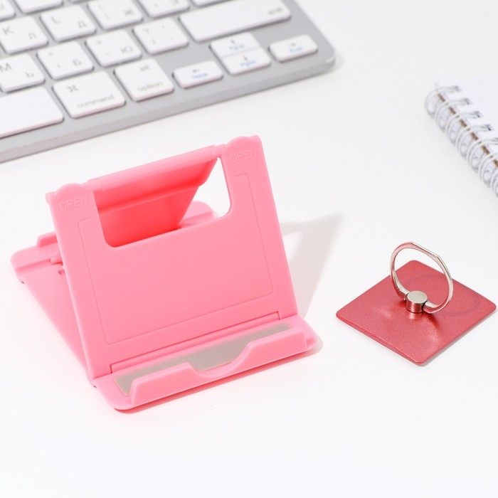 Набор: подставка для телефона и кольцо на чехол &laquo;8 Марта!&raquo;