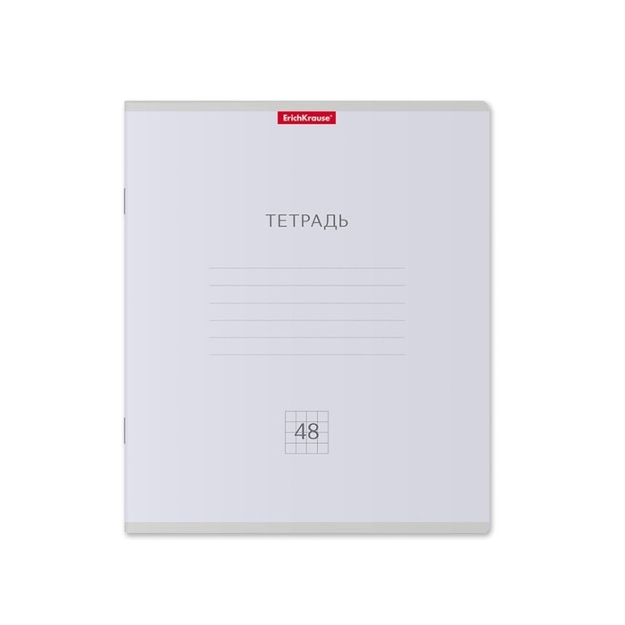 Тетрадь 48 листов в клетку, ErichKrause Тетрадь 48 листов в клетку, ErichKrause "Классика Pastel", обложка мелованный картон, блок офсет 100% белизна, МИКС