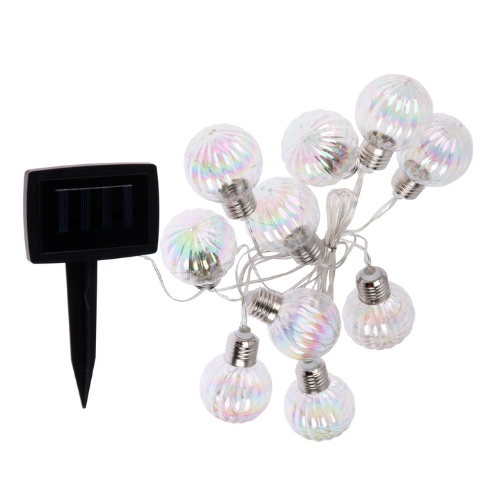 Гирлянда садовая Эра на солнечной батарее «Радужные лампочки» Гирлянда садовая Эра на солнечной батарее «Радужные лампочки»