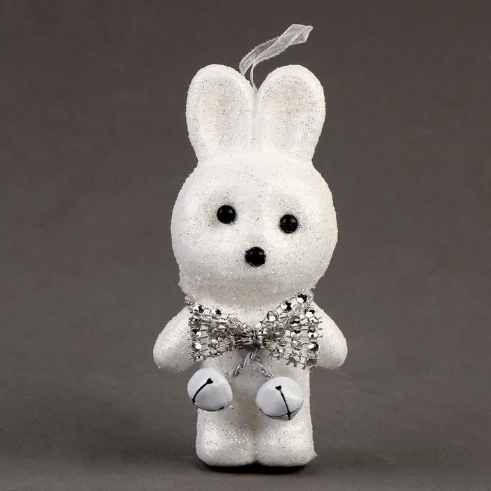 Игрушка из пенопласта «Зайка» с бантиком, 13 см Игрушка из пенопласта «Зайка» с бантиком, 13 см