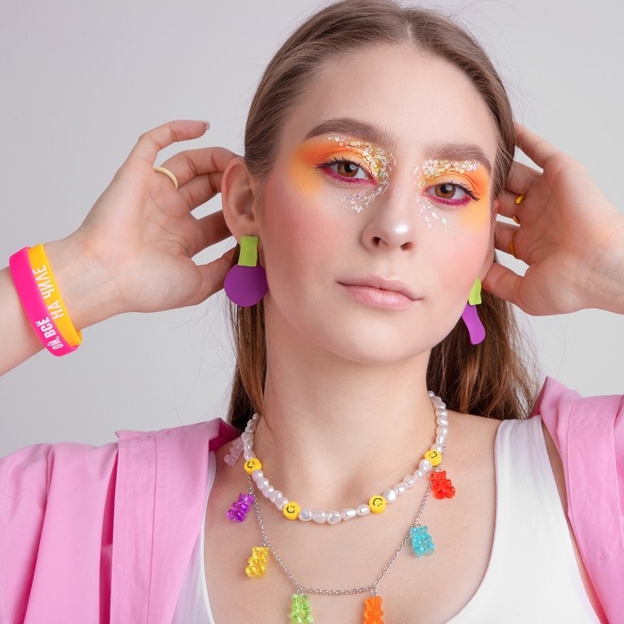 Силиконовый браслет &laquo;На чиле&raquo; женский, цвет жёлтый, 18 см