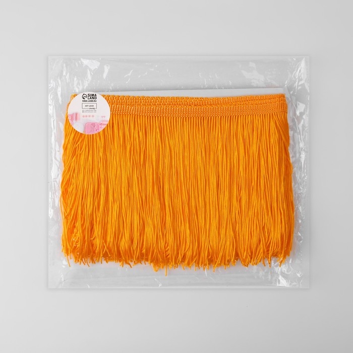 Тесьма декоративная &laquo;Бахрома&raquo;, 15 см, 5 &plusmn; 0,5 м, цвет золотисто-бежевый