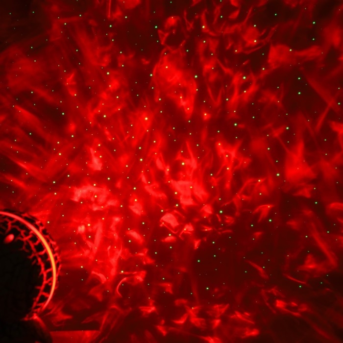 Световой прибор &laquo;Яйцо динозавра&raquo; 10 см, динамик, съёмная полусфера, свечение RGB, пульт ДУ, USB, белый