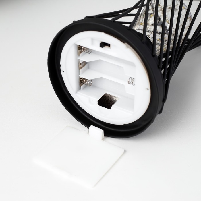 Ночник "Джеро" LED от батареек 3хАА черный 10х10х18,5 см RISALUX