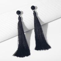 Серьги ассорти &laquo;Кисти&raquo;, цвет чёрный, L кисти 9 см