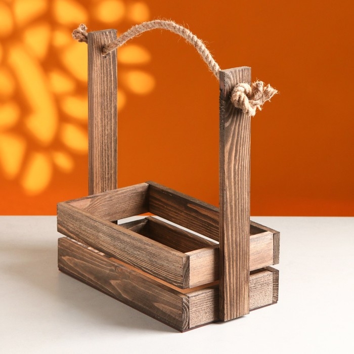 Набор кашпо деревянных 3 в 1 (30.5&times;18.5&times;35; 25.5&times;15&times;30; 20&times;12&times;23) "Аром", палисандр