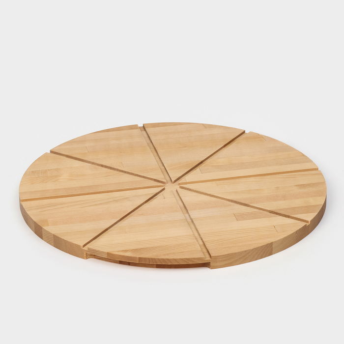 Доска для пиццы с потайными ручками Adelica «Итальяно», d=40 см, берёза Доска для пиццы с потайными ручками Adelica «Итальяно», d=40 см, берёза