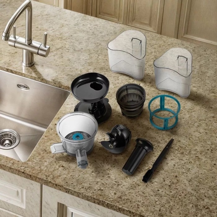 Соковыжималка Kitfort КТ-1161, шнековая, 150 Вт, 0.6/0.6 л, 50 об/мин, сине-чёрная Соковыжималка Kitfort КТ-1161, шнековая, 150 Вт, 0.6/0.6 л, 50 об/мин, сине-чёрная