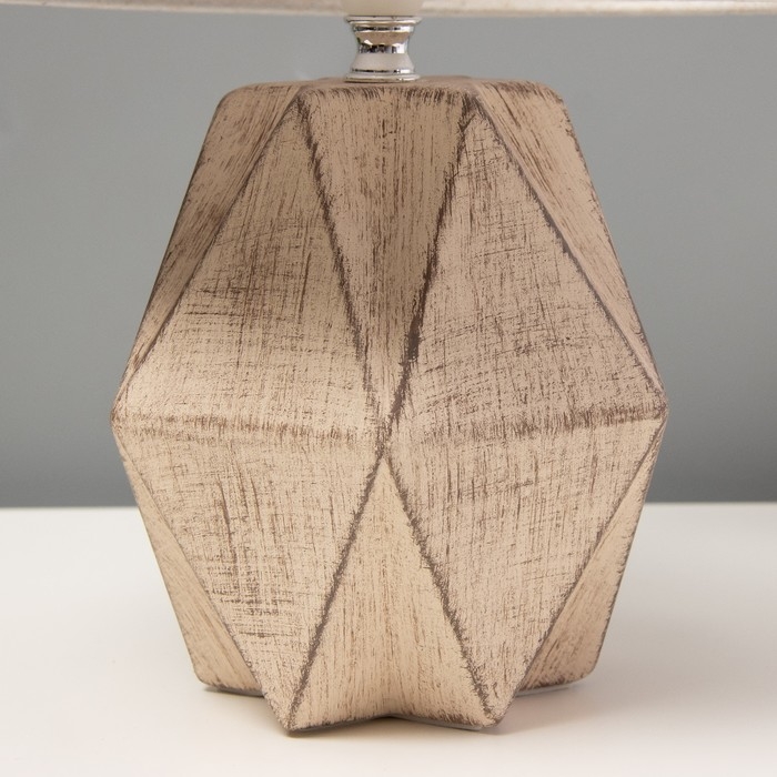 Настольная лампа "Татра" Е14 40Вт бежевый 22х22х34см