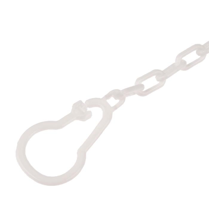 Держатель для соски - пустышки &laquo;Я люблю маму&raquo;, на цепочке, цвет белый