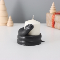 Подсвечник "Змея" крученая 8*10*6 см черный с потертостями Подсвечник "Змея" крученая 8*10*6 см черный с потертостями