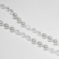 Бусы &laquo;Блеск&raquo; с жемчугом, шар №6, цвет бело-молочный, 150 см