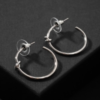 Серьги-кольца &laquo;Перерождение&raquo; классика, d=2,5 см, цвет серебро
