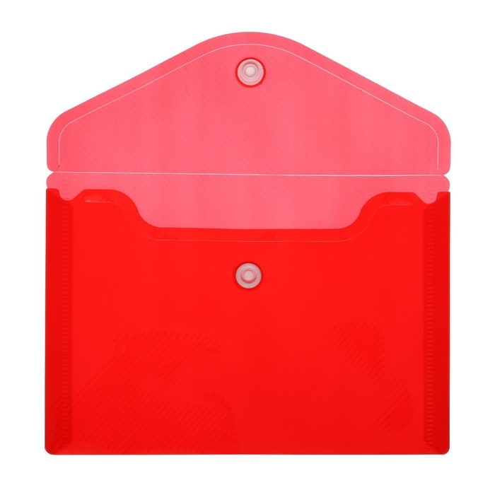 Набор из 5 штук, папка-конверт на кнопке, А6, 180 мкм, рифлёная, флуоресцентная, 5 цветов