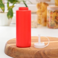 Ёмкость для соуса, 400 мл, 6×19 см, цвет красный Ёмкость для соуса, 400 мл, 6×19 см, цвет красный