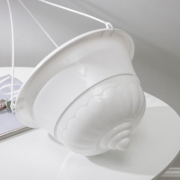 Кашпо для цветов подвесное &laquo;Грация&raquo;, 4,5 л, пластик, цвет белый