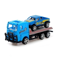 Грузовик инерционный &laquo;Эвакуатор&raquo; с машиной, цвета МИКС.